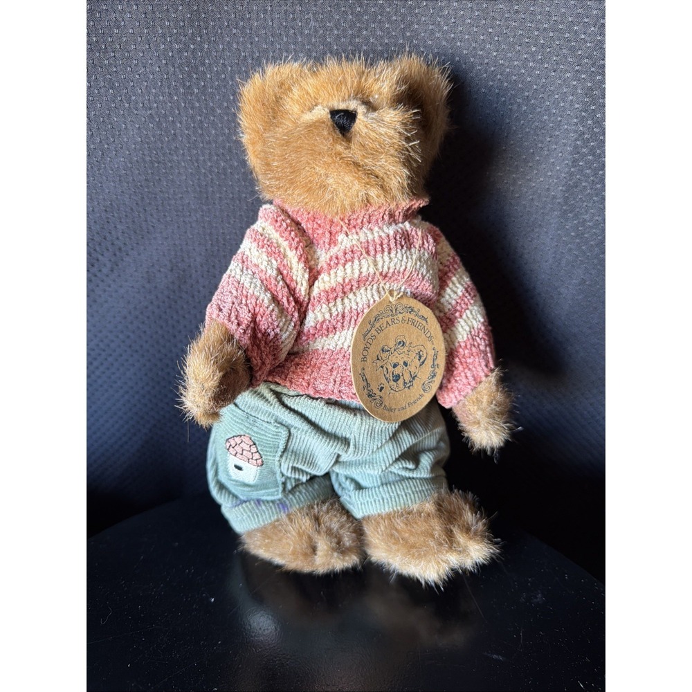 Boyds Bears Edmund T Bear #9175 Spring 1999  8" Plush With Tags